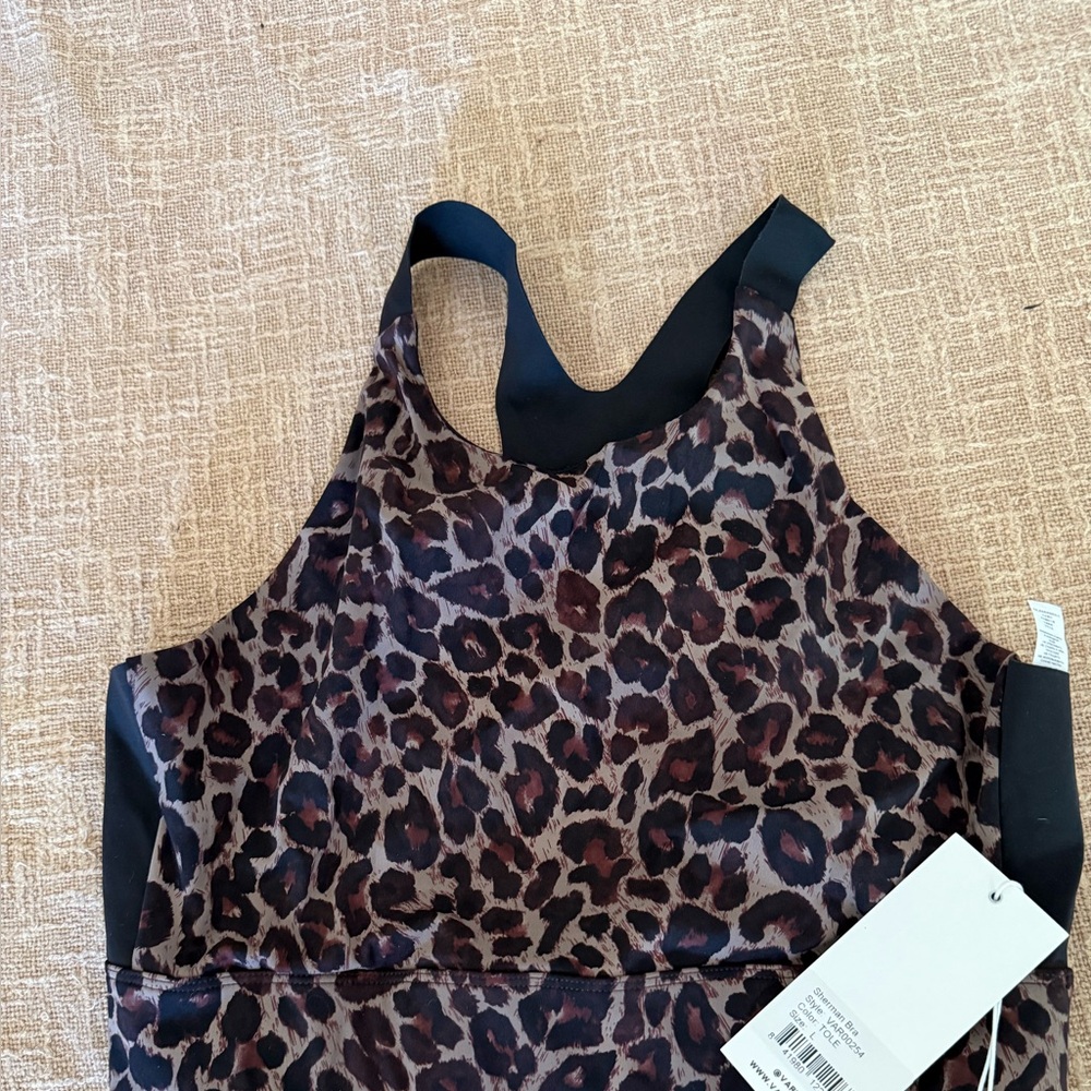 Varley Leopard Print Sports Bra